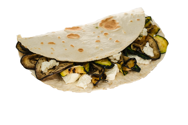 La Piadina Mirandola con Verdure grigliate e squacquerone